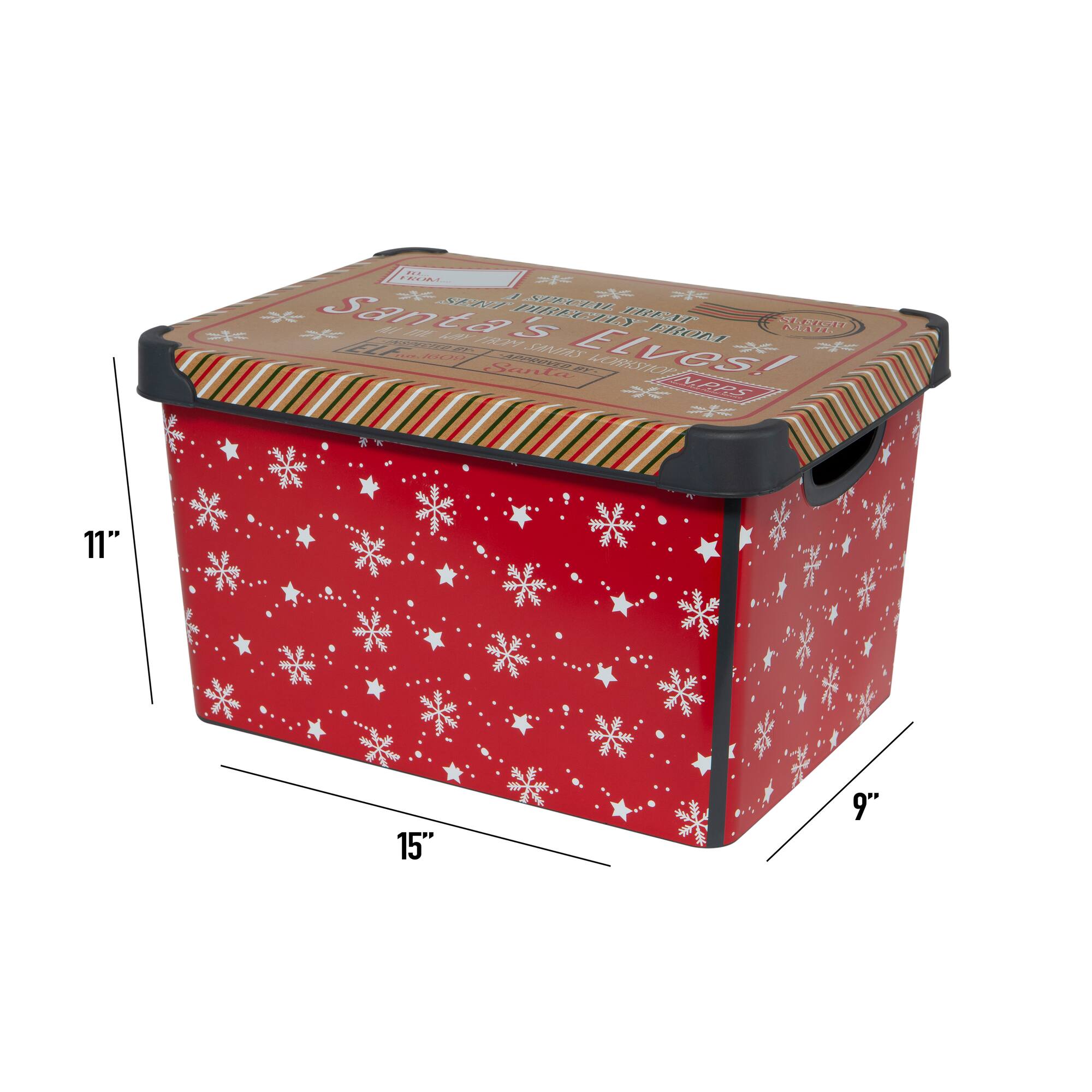 Simplify Santa's Elves Storage Tote Bin